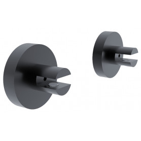 Glass shelf brackets NIMCO UNIX BLACK
