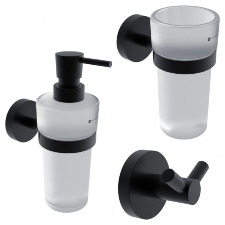 Set of bathroom accessories NIMCO UNIX BLACK
