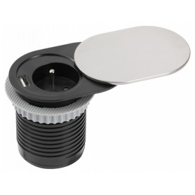 Furniture socket with USB charging GTV SLIDE - FRENCH