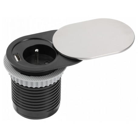 Möbelsteckdose mit USB GTV SLIDE - FRENCH