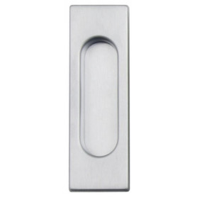 Square shell for sliding door FIMET - Brushed chrome