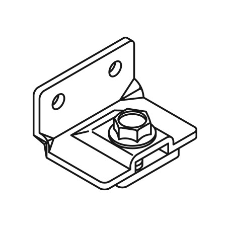 Bracket for mounting rail on the wall LEGGERA
