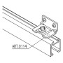 Bracket for mounting rail on the wall LEGGERA