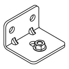 Bracket for mounting rail on the wall SILENT
