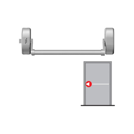 Panic hardware for single-leaf doors with 1-point latching DORMAKABA PHA 2000