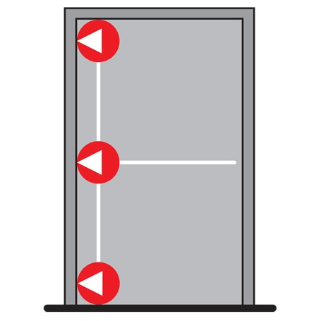 DORMA PHA 2000 Trojbodové horizontálne zaistenie D1/3B