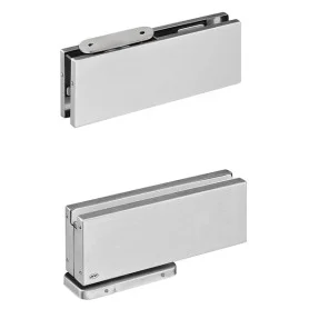 Hydraulic pivot set for glass door JNF IN.81.203 - Brushed stainless steel