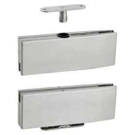 Pružinový pivotový samouzavírací set na skleněné dveře s aretací JNF