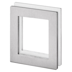 Shell for glass sliding door JNF IN.16.551.A - Brushed stainless steel