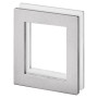 Shell for glass sliding door JNF IN.16.551.A - Brushed stainless steel