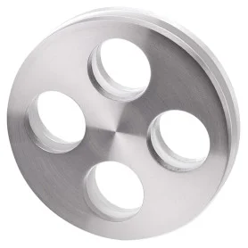 Shell for glass sliding door JNF IN.16.566.A - Brushed stainless steel