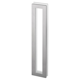 Shell for glass sliding door JNF IN.16.559.A - Brushed stainless steel