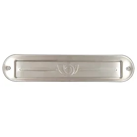 Mail slot round - Brushed stainless steel