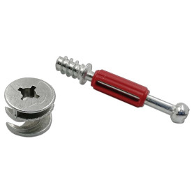 Spojovací excenter so skrutkou