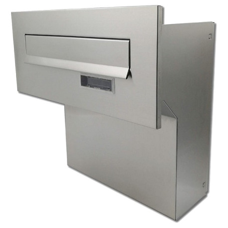 Fence-mounted mailbox X-FEST JAKUB 4 inox