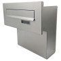 Fence-mounted mailbox X-FEST JAKUB 4 inox