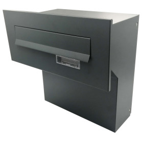 Fence-mounted mailbox X-FEST JAKUB 4 Anthracite