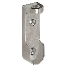 Support for closet rod (side and top mounting)