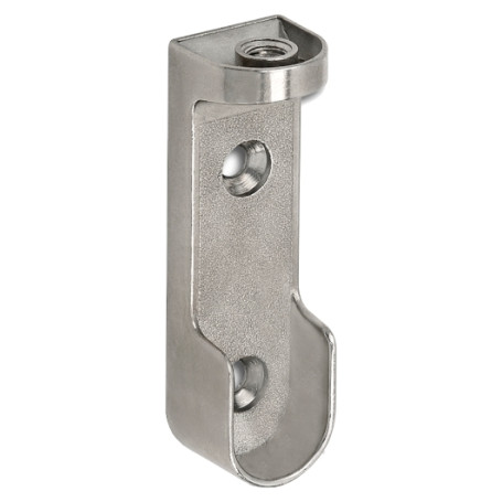 Support for closet rod (side and top mounting)