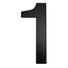 House number 152 mm black