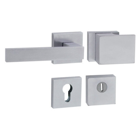 Biztonsági kilincs TUPAI CUBO/SQUARE - HR 3230/2275 - Matt króm