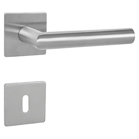 Door handle MP FAVORIT - HR 3SM - Brushed stainless steel