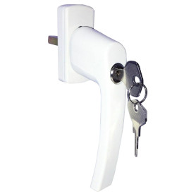 Lockable handle for euro window HR - White