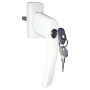 Lockable handle for euro window HR - White
