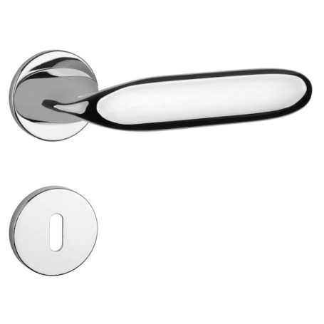Klamka APRILE PEONIA - R 7S - Chrom błyszczący