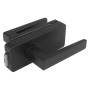 Glass door lock UNIQUE R8 + handle ERICA - Black matt