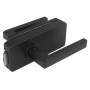 Glass door lock UNIQUE R8 + handle RAFLESIA - Black matt