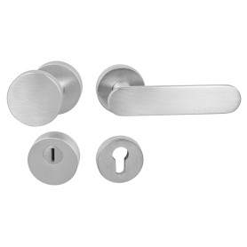 Bezpečnostní klika TUPAI CUBO/NELA - R 3233/4158 - Chrom broušený