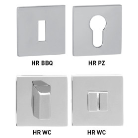 Rosette MP - HR SQ6 - Chrom glänzend