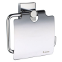 Toilet roll holder with lid SMEDBO HOUSE - Polished chrome