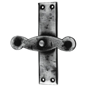 Window handle with mechanism LIENBACHER RUSTIK 402 - Forged gray