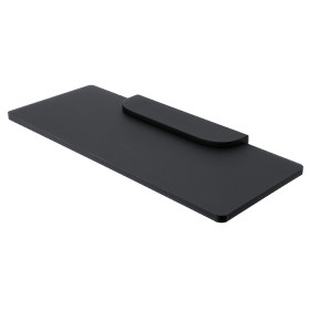 Sklenená polica s držiakom IXI NIMCO NIKAU BLACK NKC X330-C-90