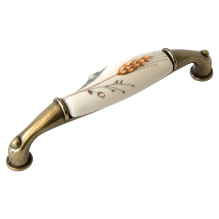 Furniture handle LEONA COB - Patina on brass