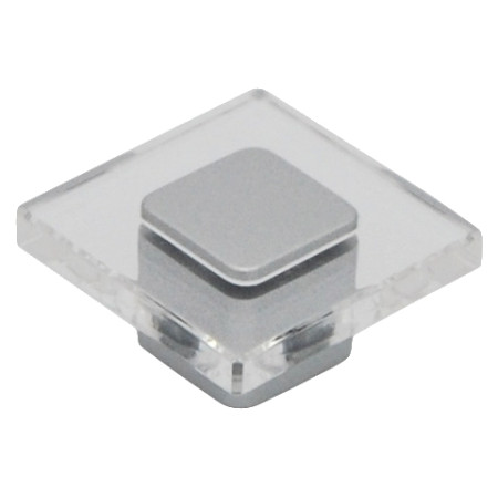 Möbelgriff 414Q - Matt Chrom / Transparent