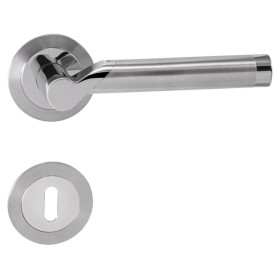 Kilincs MARENA - R 3SM - BN / LN - Szálcsiszolt inox / fényes inox
