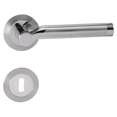 Kilincs MARENA - R 3SM - BN / LN - Szálcsiszolt inox / fényes inox