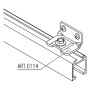Bracket for mounting rail on the wall LEGGERA