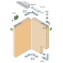 Kovanie na skladacie dvere SISCO SISTEM - FOLDING DOOR (SERIE 100)
