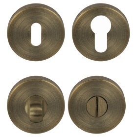 Rosette FROSIO BORTOLO - R - Mate antique brass