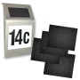 Solar light with house number