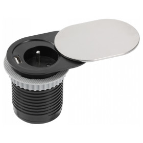 Möbelsteckdose mit USB GTV SLIDE - FRENCH