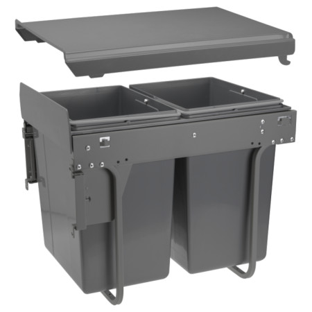 Pull out trash bin GTV - PRACTI ECO 400 DOOR