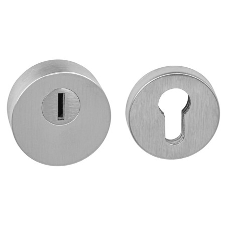 Safety rosette CUBO - R 3232 - Brushed chrome