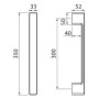 Door Pull Handle MPK PERFECTA CC 300 - technical image