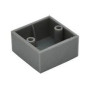 Plastový kluzák KR 45x45 - Chrom matný