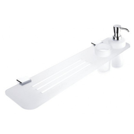 Shelf with holders, cup and soap dispenser IXI NIMCO KIBO Ki X360-5K31W-26